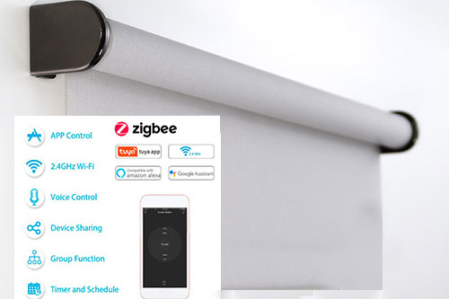 Автоматичні рулонні штори та жалюзі з ZigBee