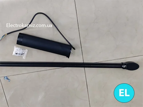 Чорний електричний карниз для Zigbee