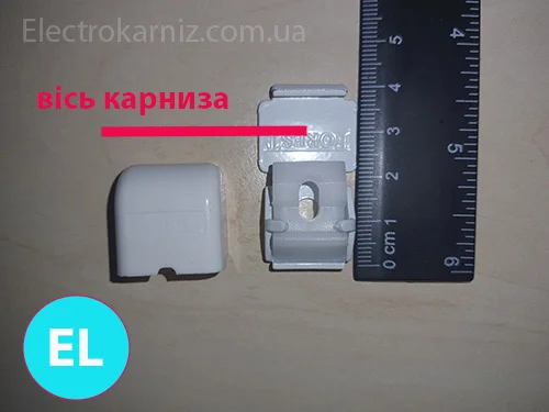 Монтаж кронштейна для електричного карнизу Forest