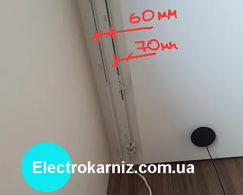 Розміри ніши для штори 